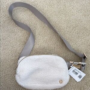 lululemon athletica Cream Sherpa Crossbody Bag